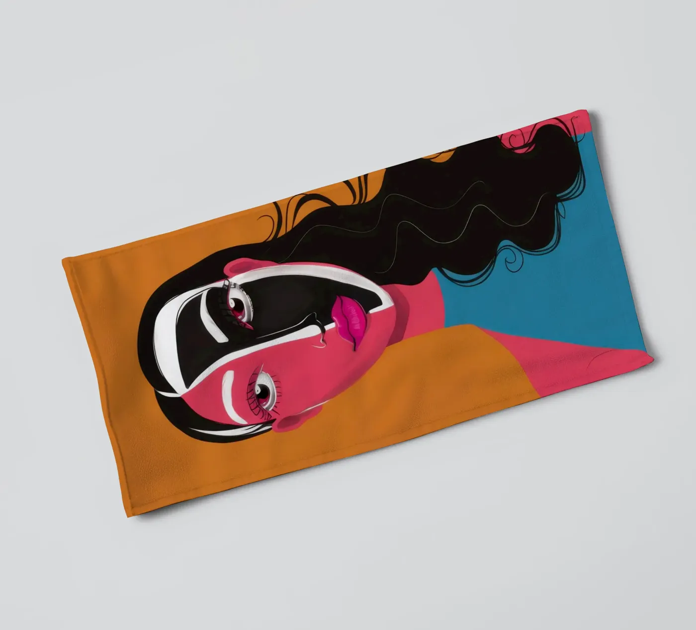 Bicolor Visage Split towel by Monuments Fire