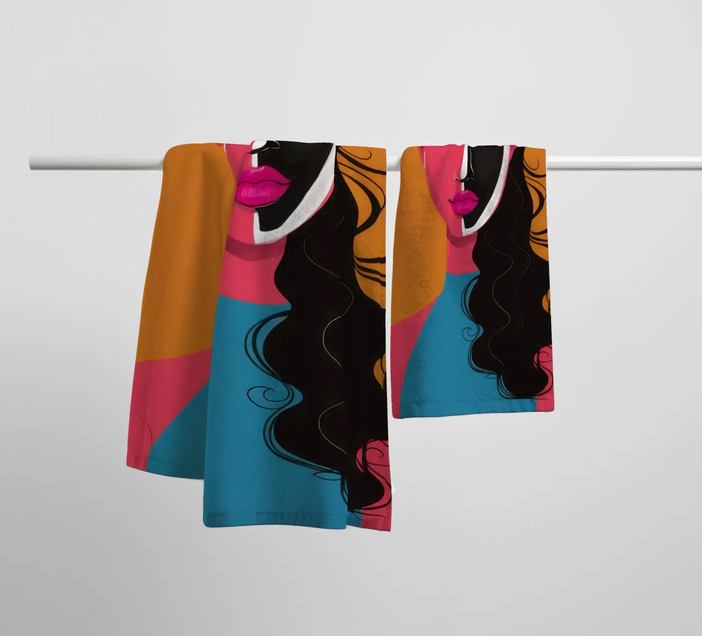 Bicolor Visage Split towel by Monuments Fire