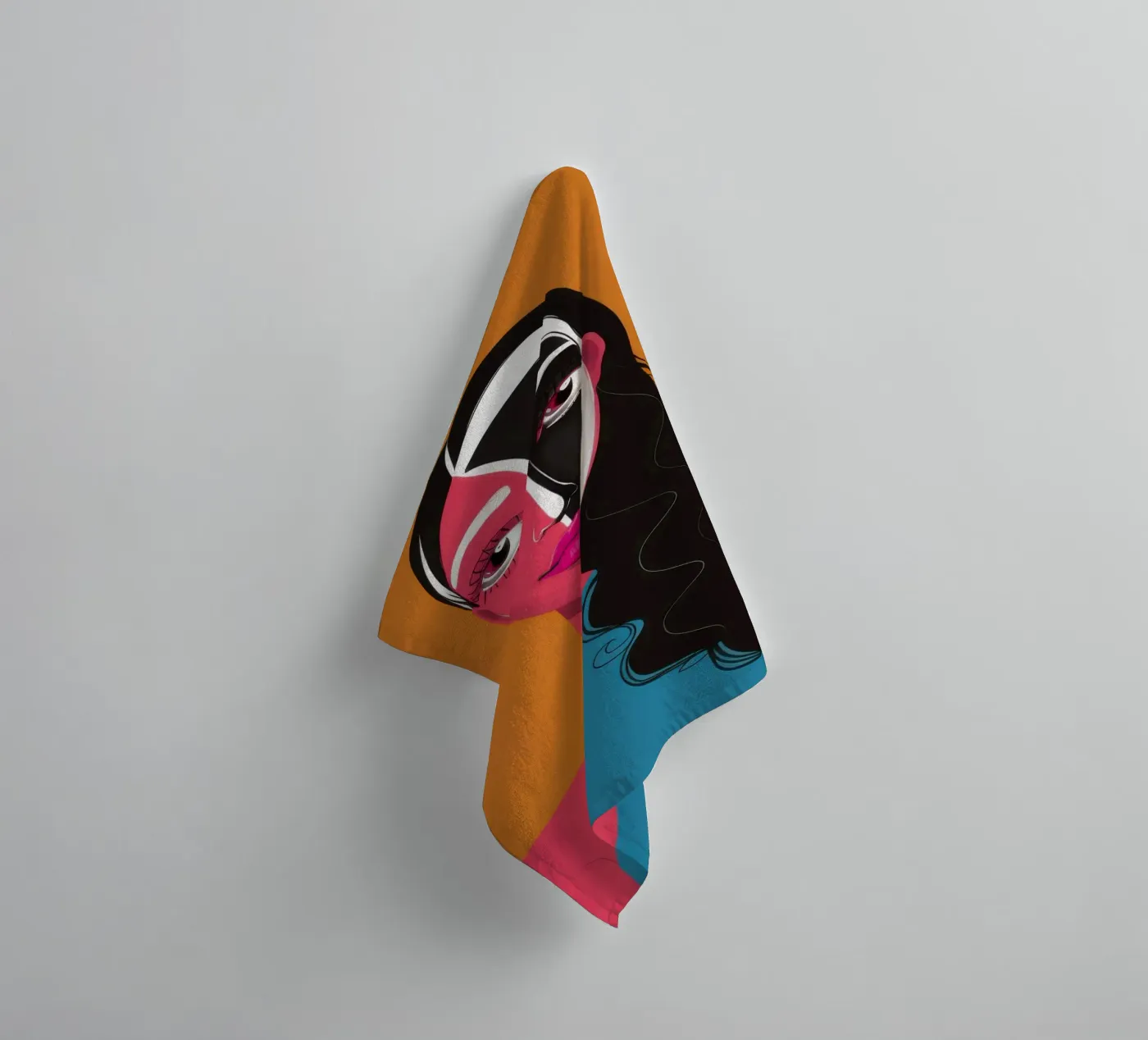 Bicolor Visage Split towel by Monuments Fire