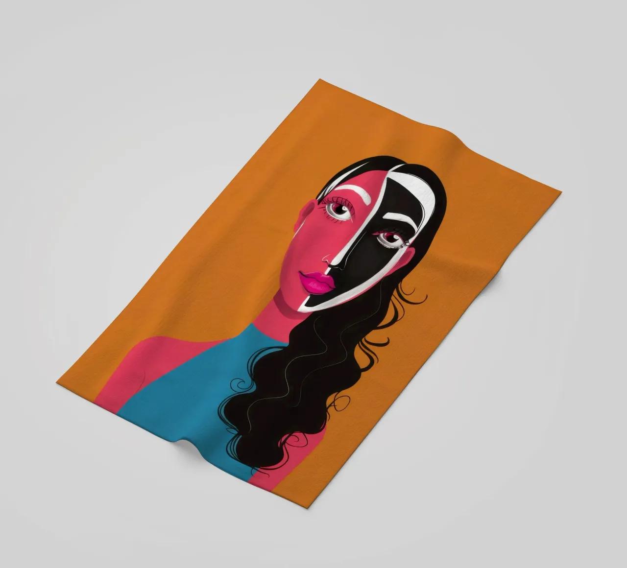 Visage Split bicolore telo mare da Monuments Fire