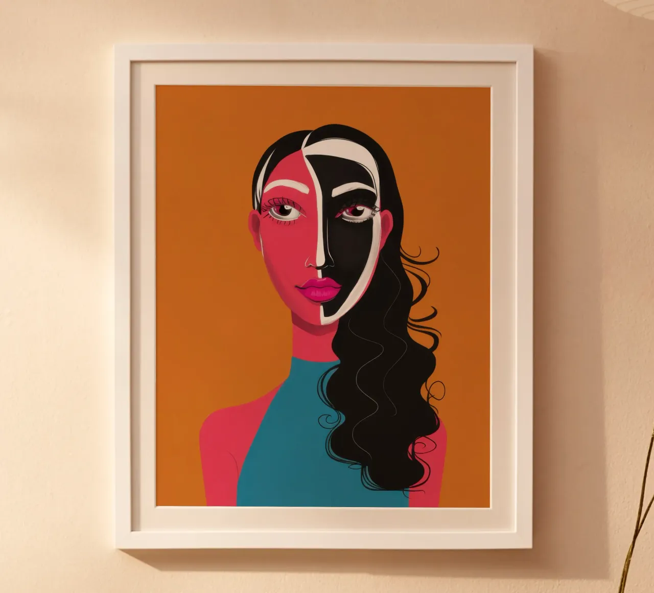 Visage Split bicolore poster da Monuments Fire