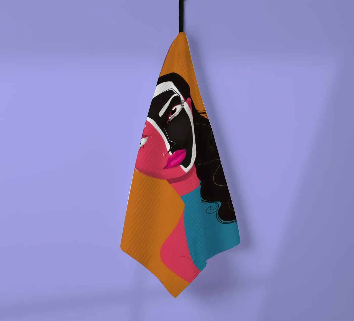 Bicolore Visage Split torchon de Monuments Fire