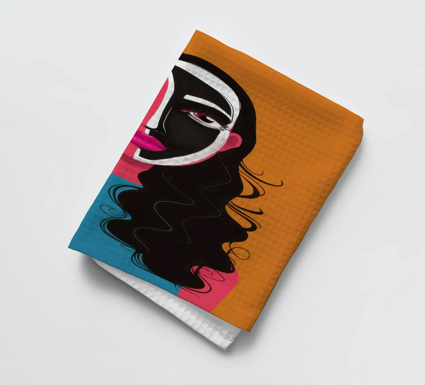 Bicolore Visage Split torchon de Monuments Fire