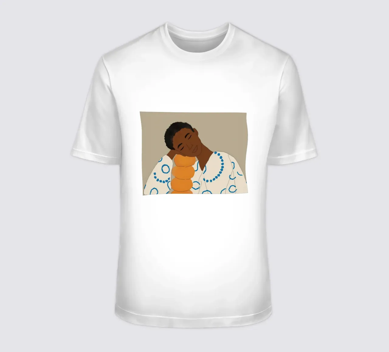 Serene Patterned Slumber t-shirt by Mossy Pigment