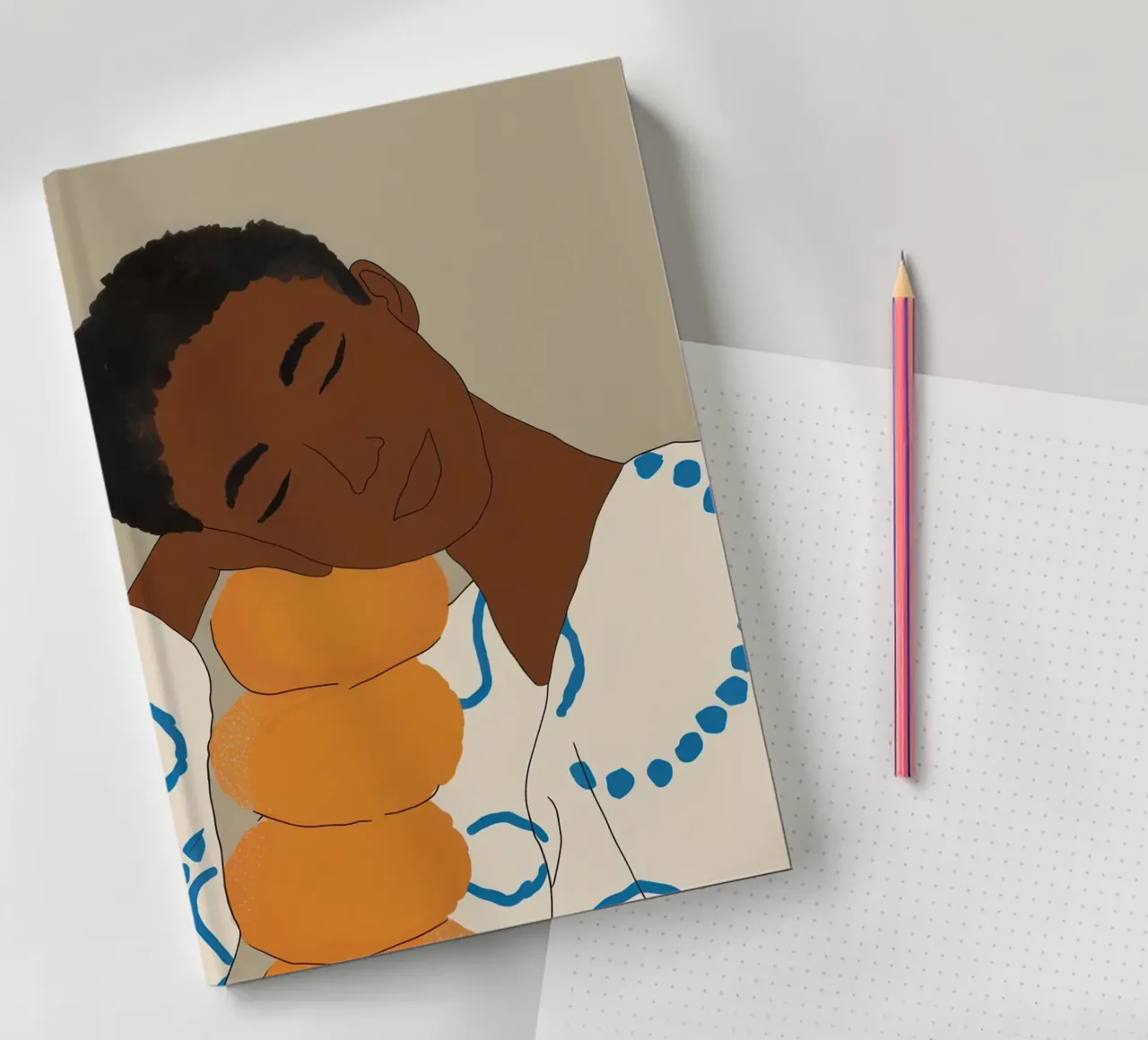 Serene Patterned Slumber notebook by Mossy Pigment
