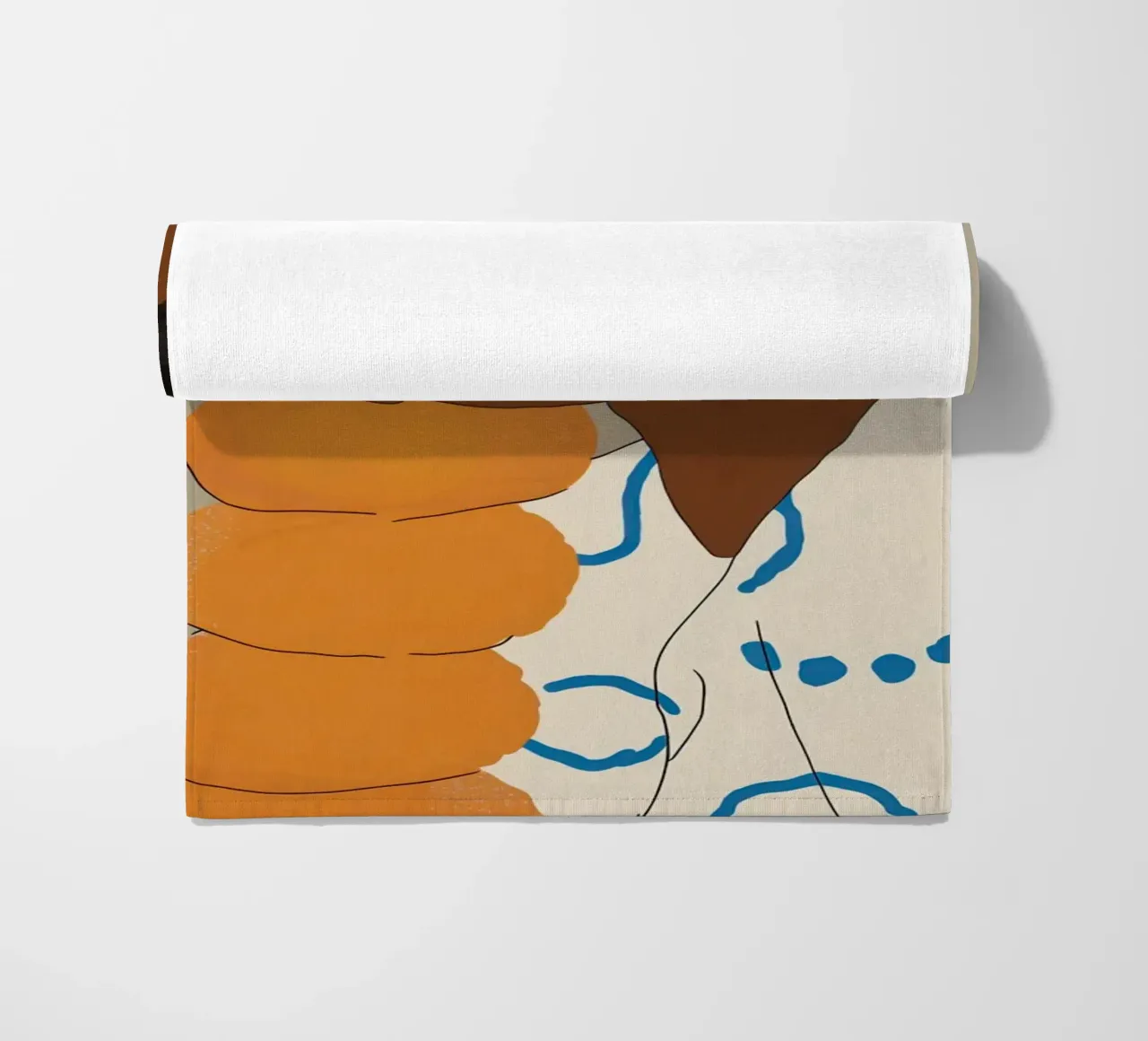 Serene Patterned Slumber beach towel by Mossy Pigment