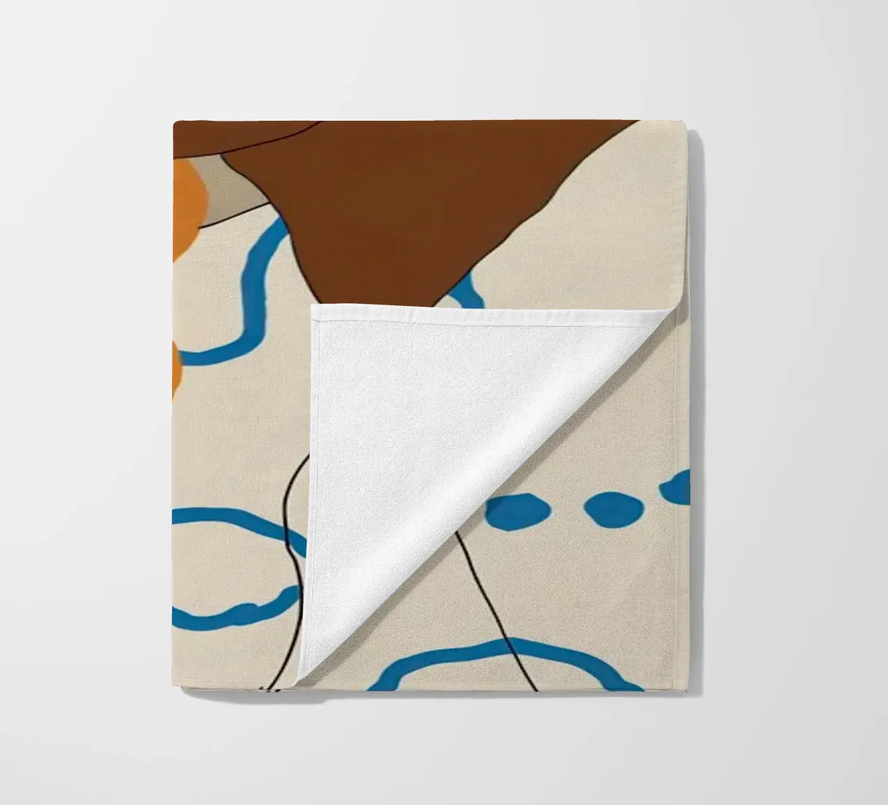 Serene Patterned Slumber beach towel by Mossy Pigment
