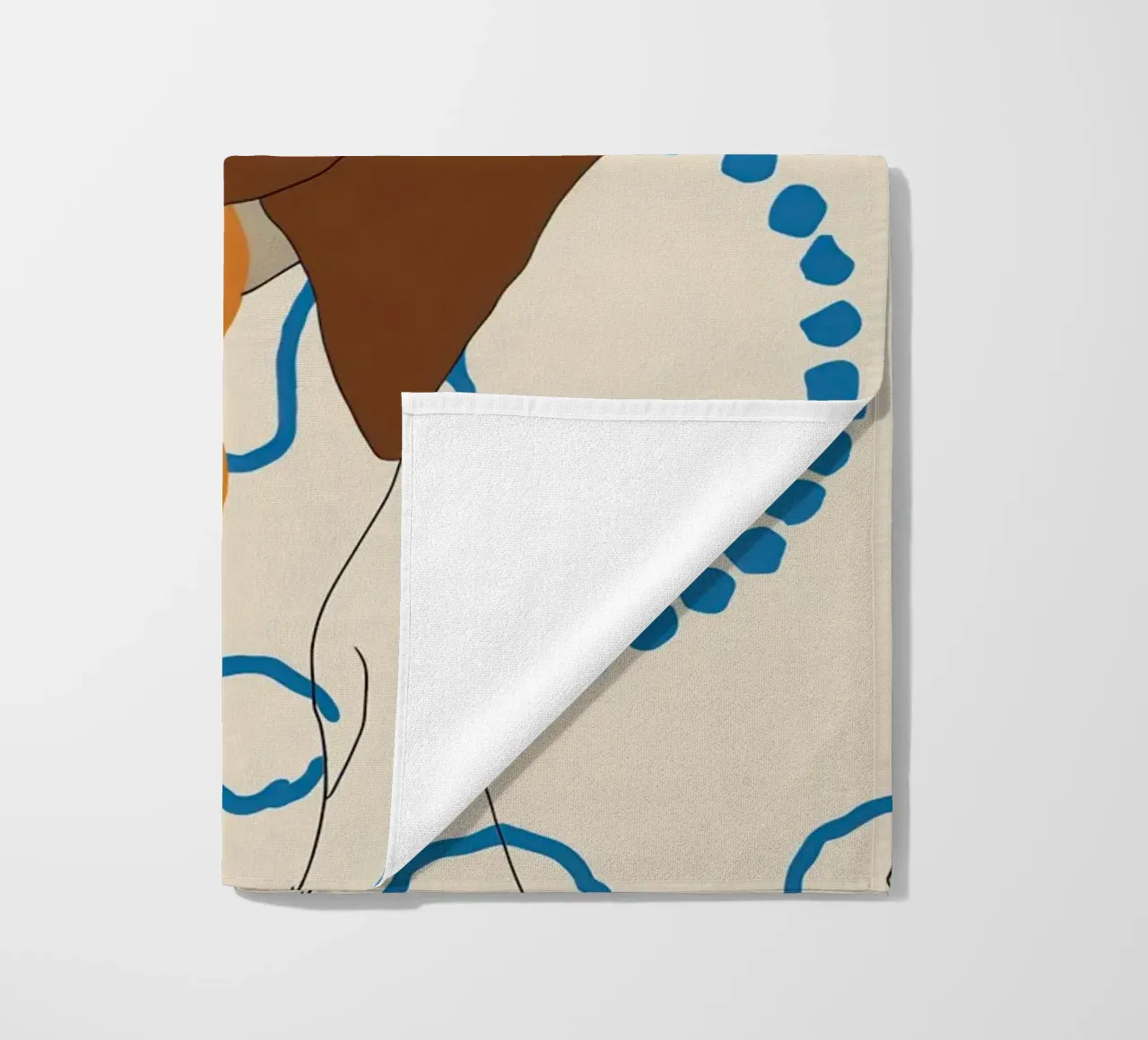 Serene Patterned Slumber beach towel by Mossy Pigment