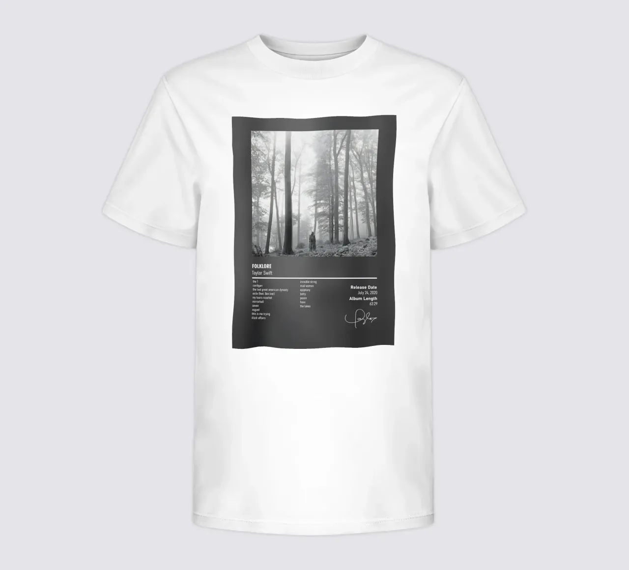 folklore By Taylor Swift t-shirt bambini da DGUnder