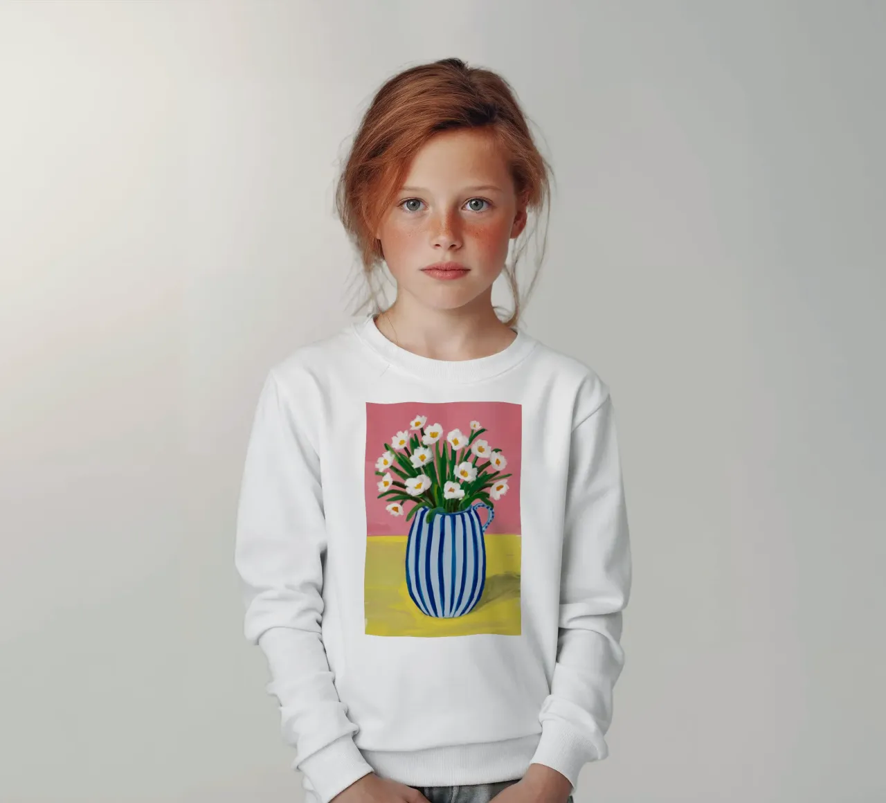 Bouquet a strisce cerulee felpa bambino da Monuments Fire