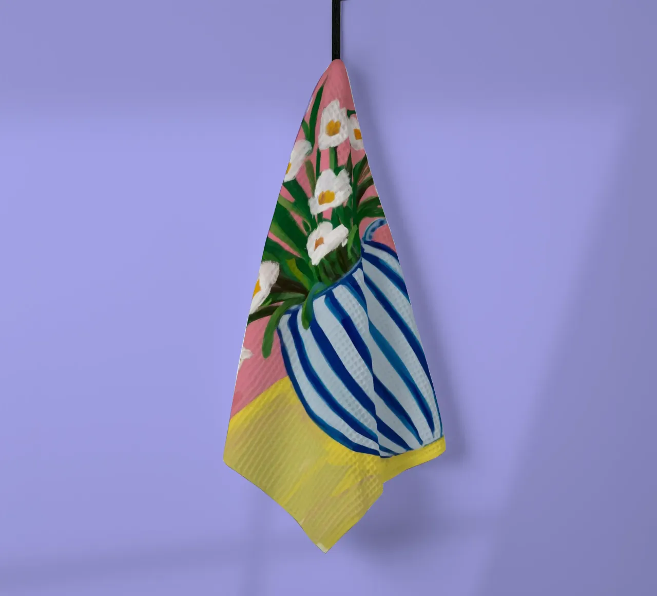 Bouquet a strisce cerulee canovaccio da cucina da Monuments Fire