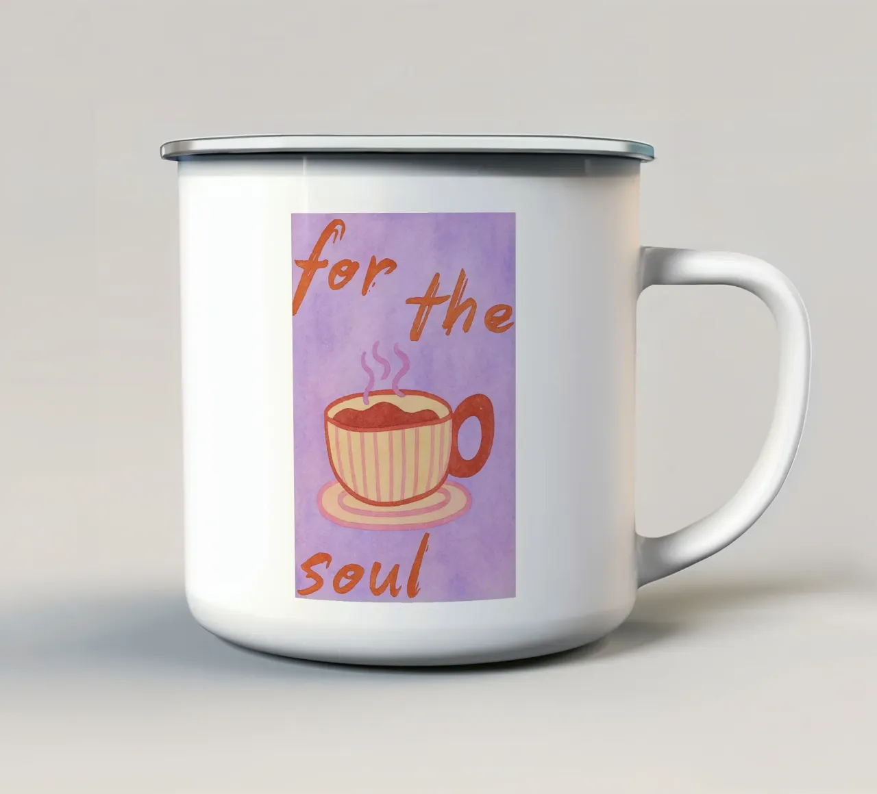 caffè per l'anima tazza in smalto da Britania