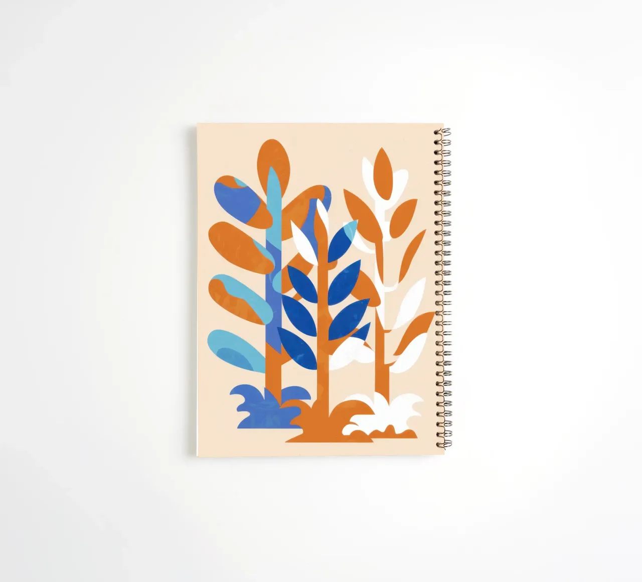 Citrus Leaf Contrast spiral notebook by Monuments Fire