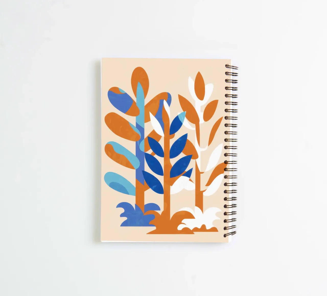 Citrus Leaf Contrast spiral notebook by Monuments Fire