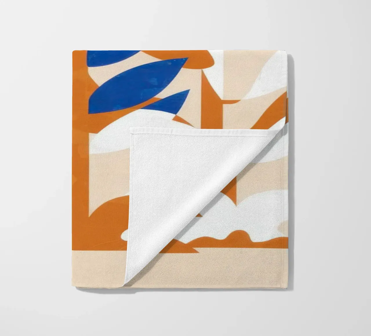 Citrus Leaf Contrast beach towel by Monuments Fire