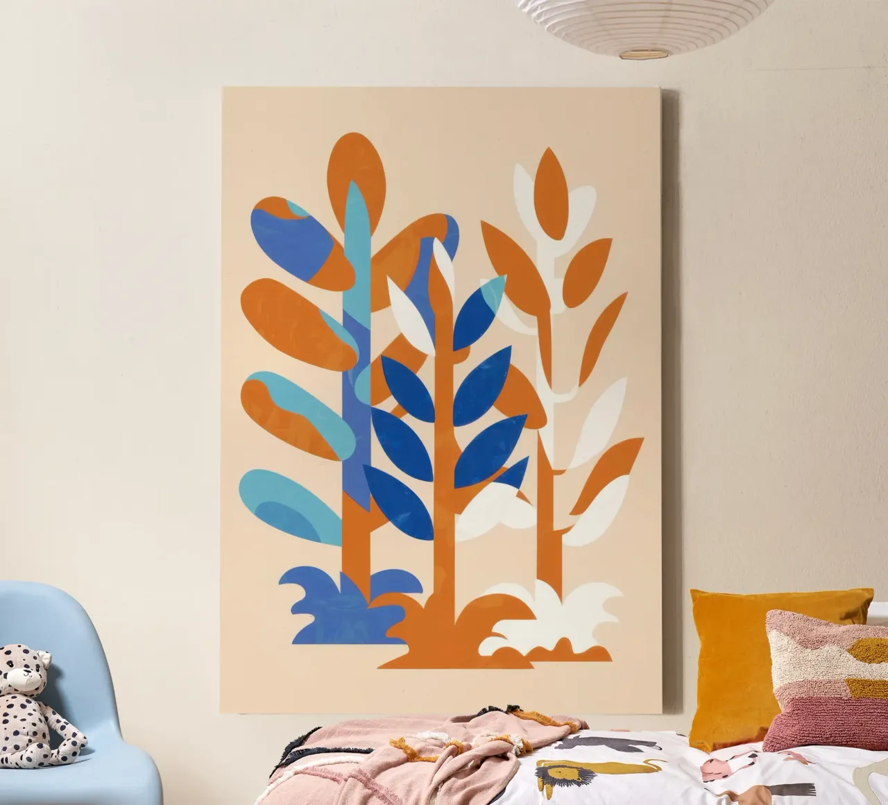 Citrus Leaf Contrast canvas by Monuments Fire
