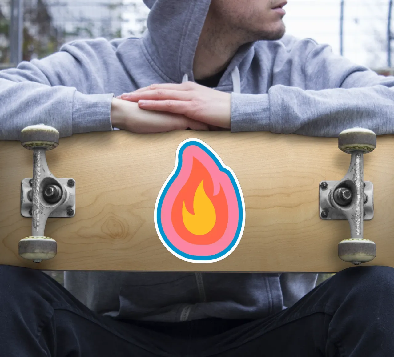flame sticker by Sticker King