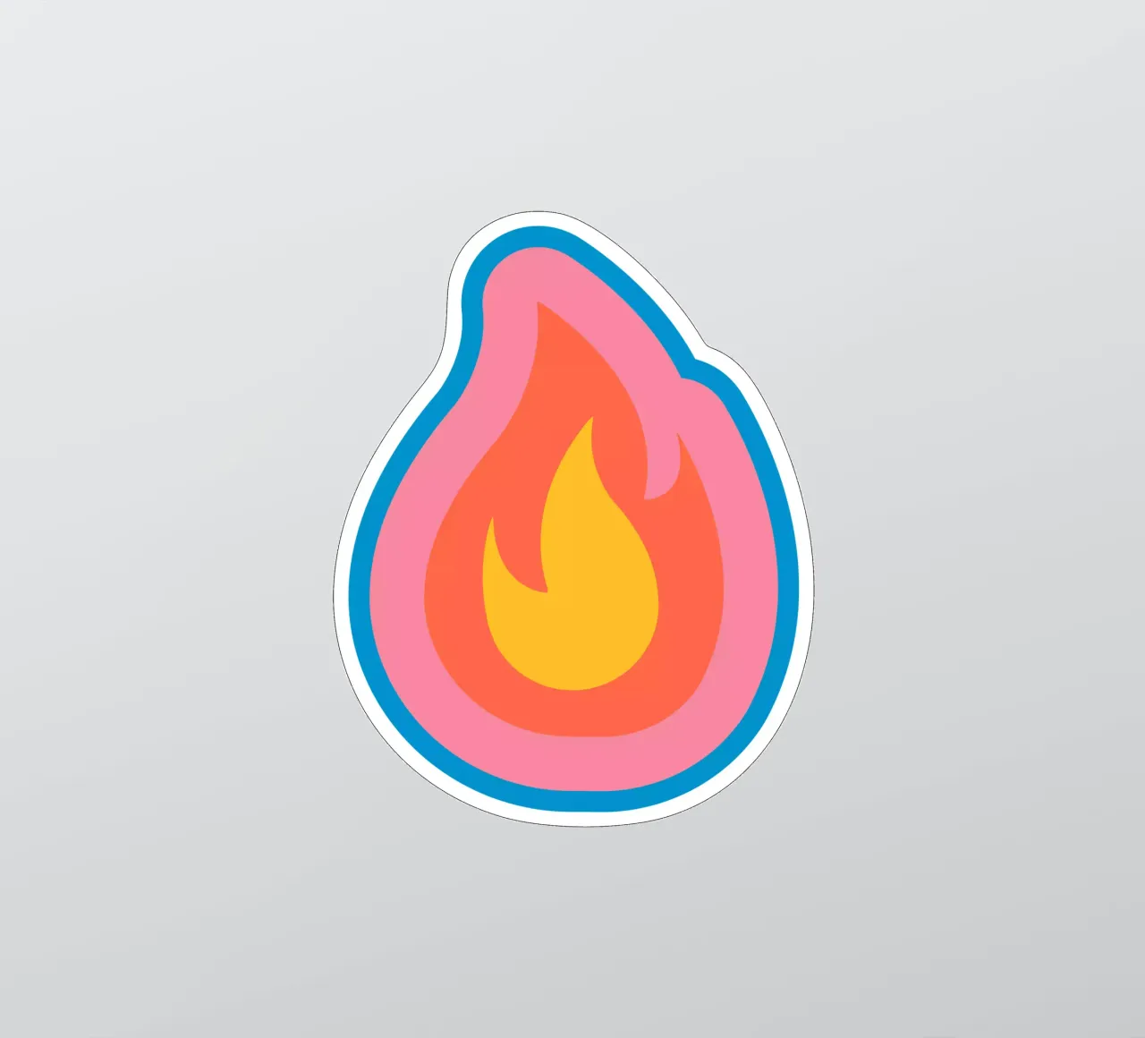 flame sticker by Sticker King