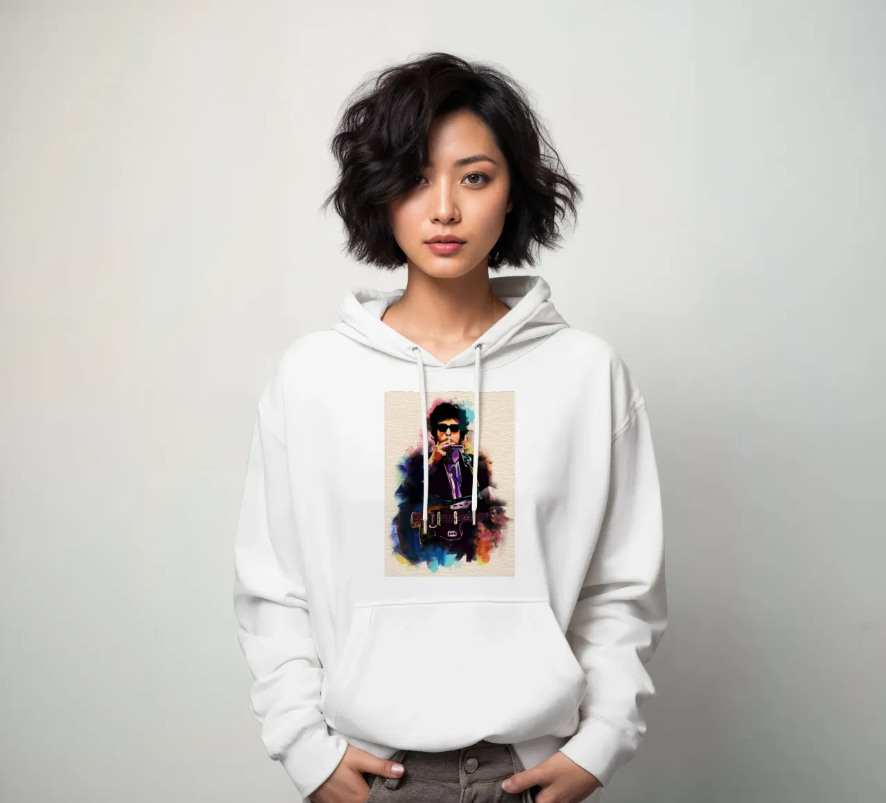 Bob Dylan art felpa con cappuccio da Lembayung art