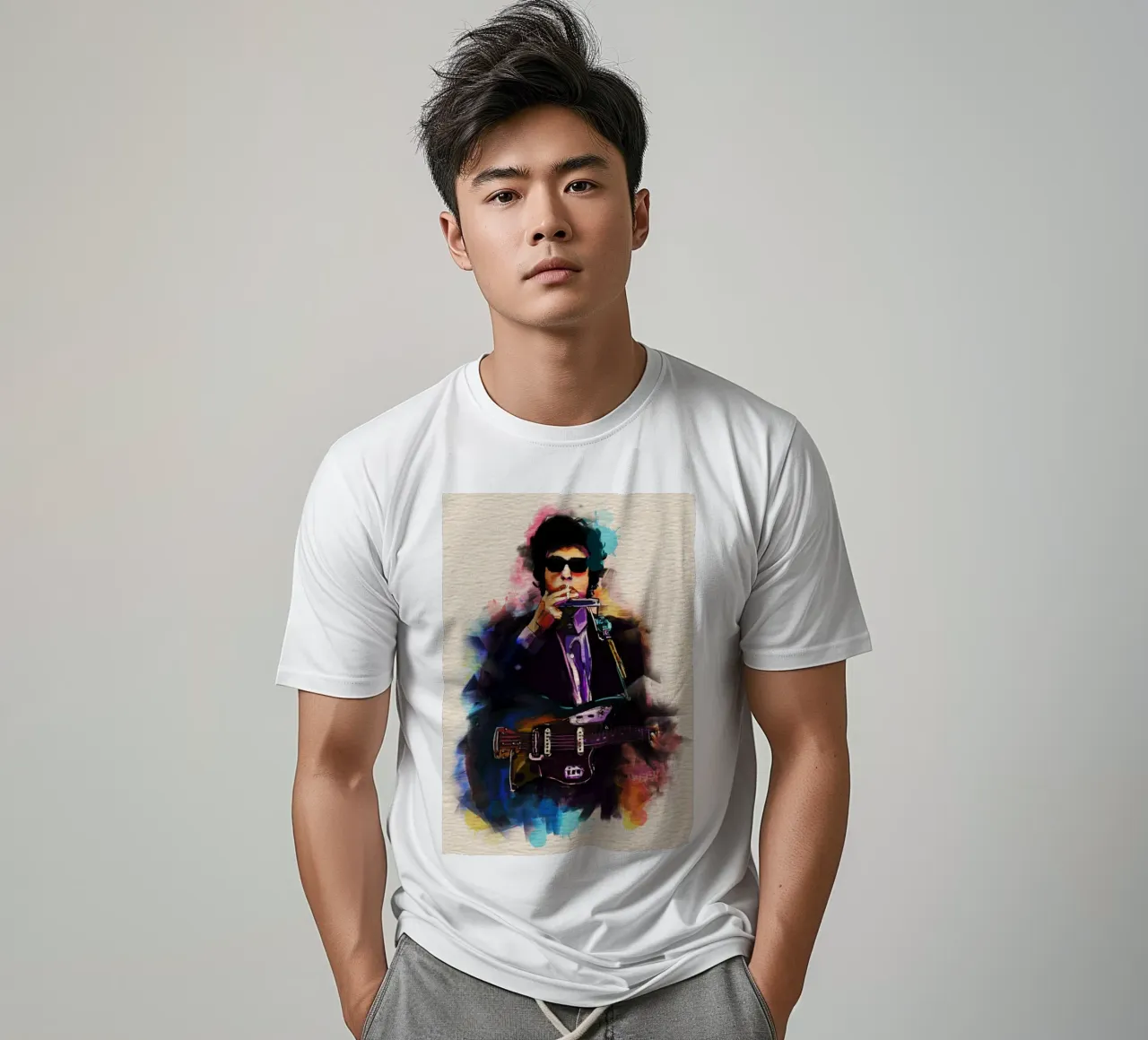 Bob Dylan art t-shirt da Lembayung art