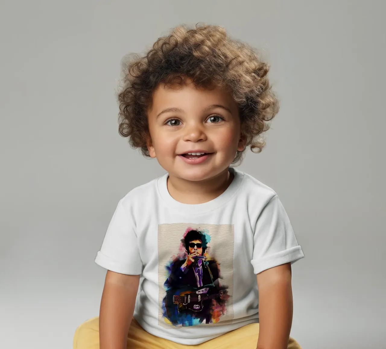 Bob Dylan art maglietta neonato da Lembayung art