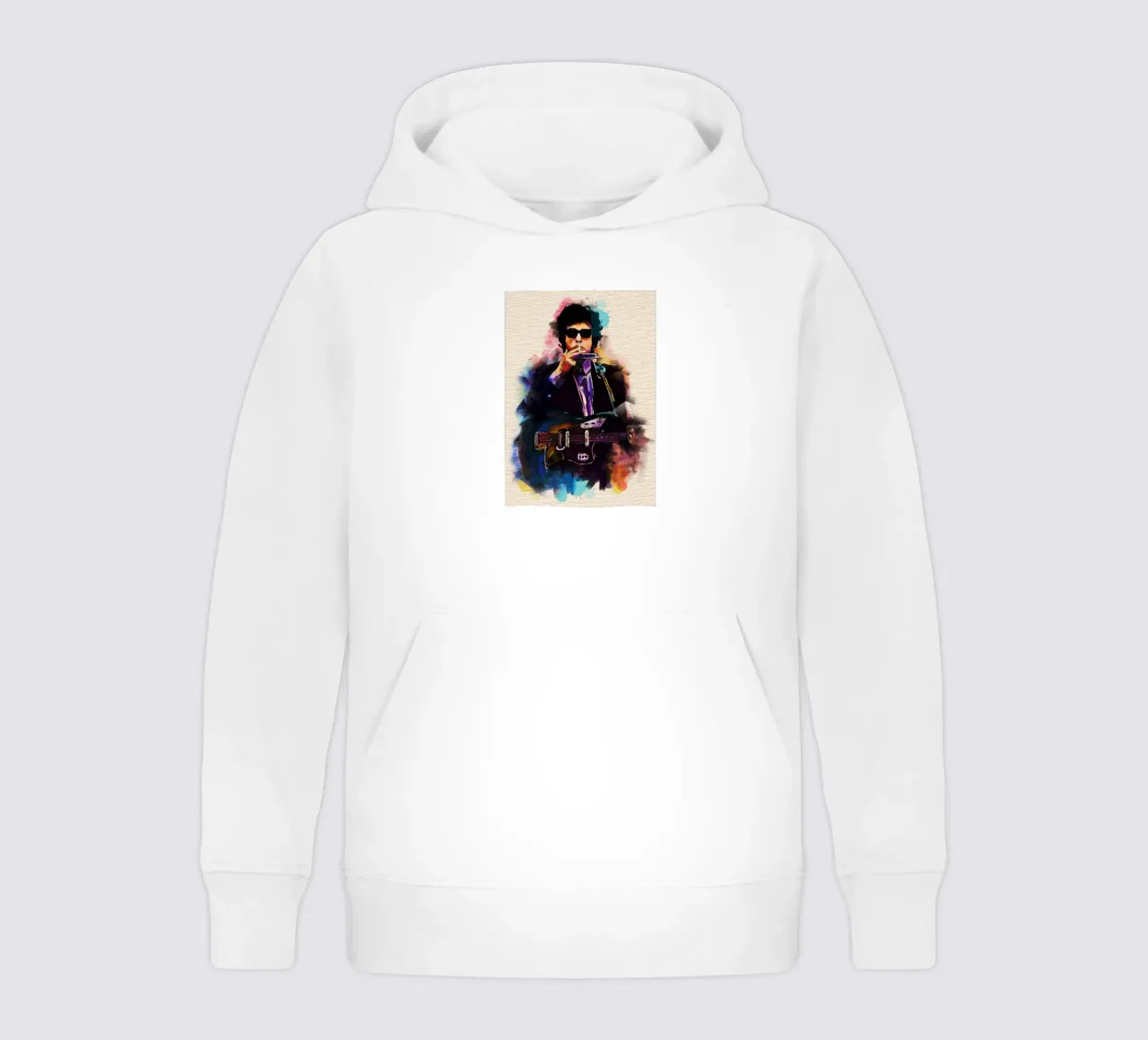 Bob Dylan art felpa bambino con cappuccio da Lembayung art