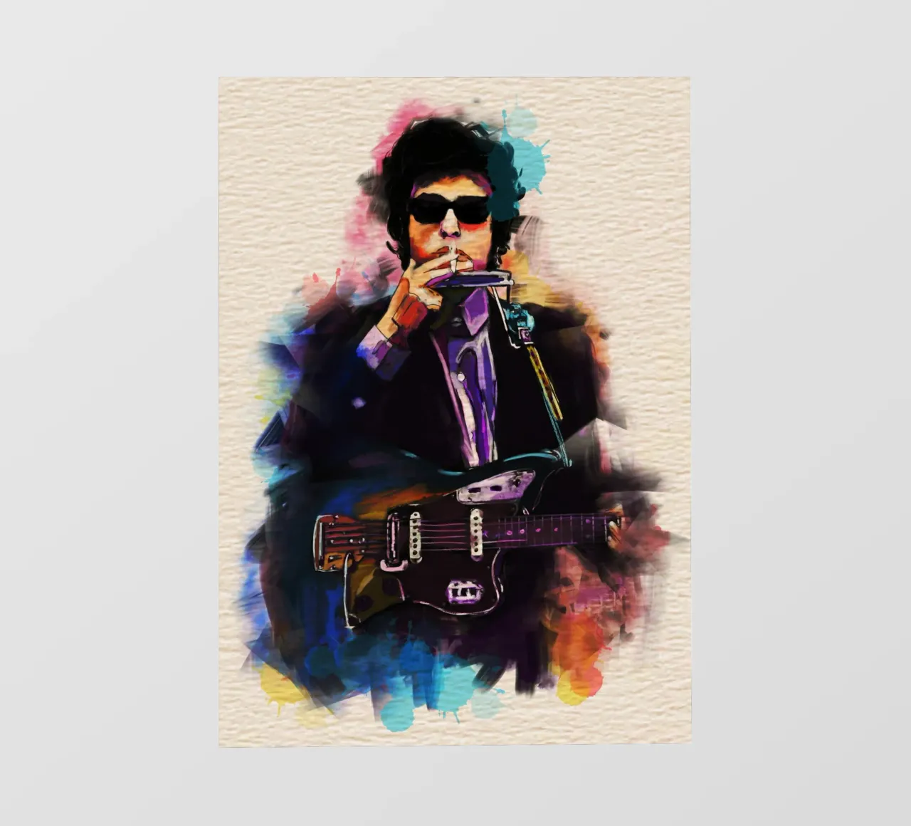 Bob Dylan art pellicola backlit da Lembayung art