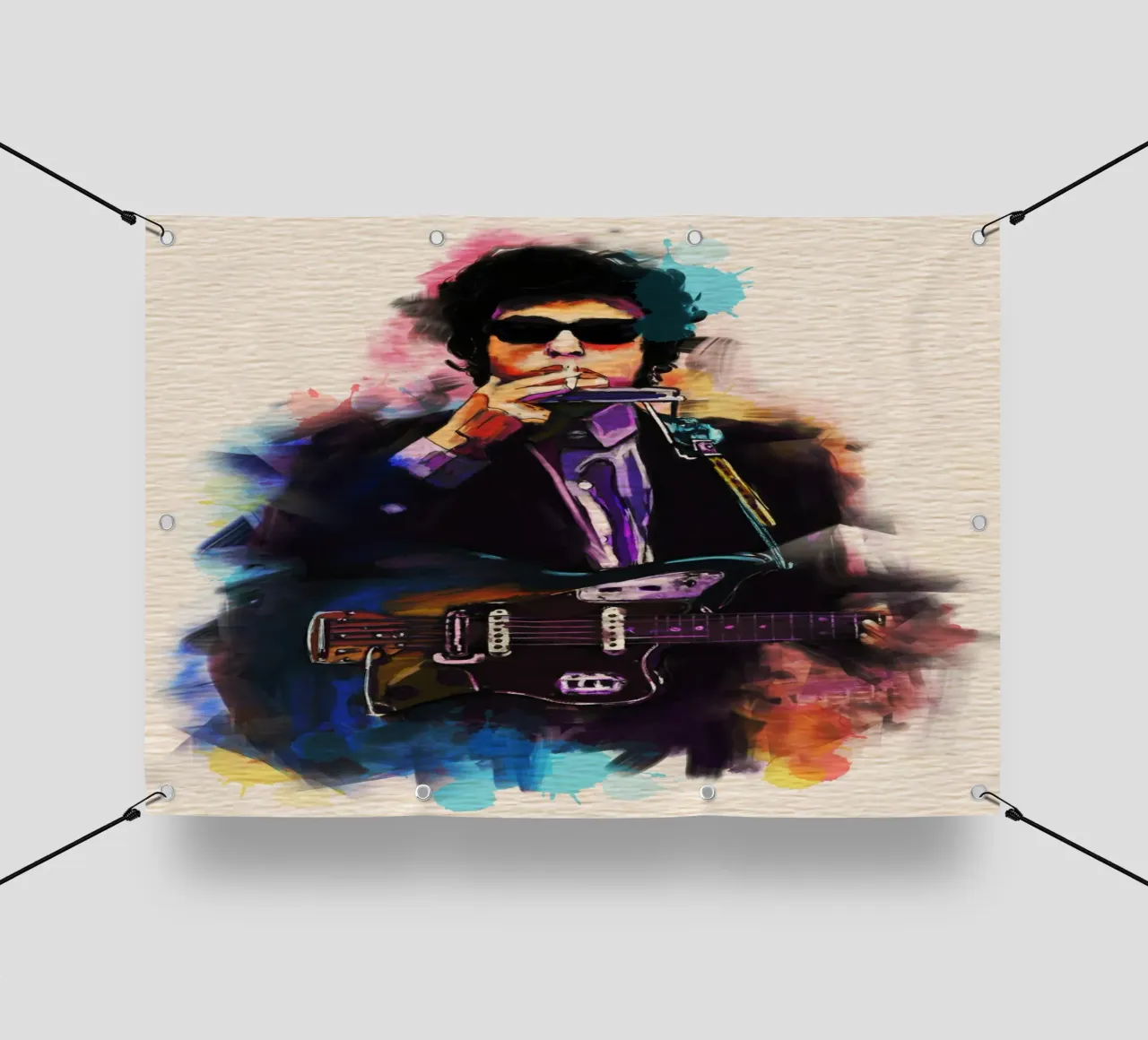 Bob Dylan art telo in pvc da Lembayung art