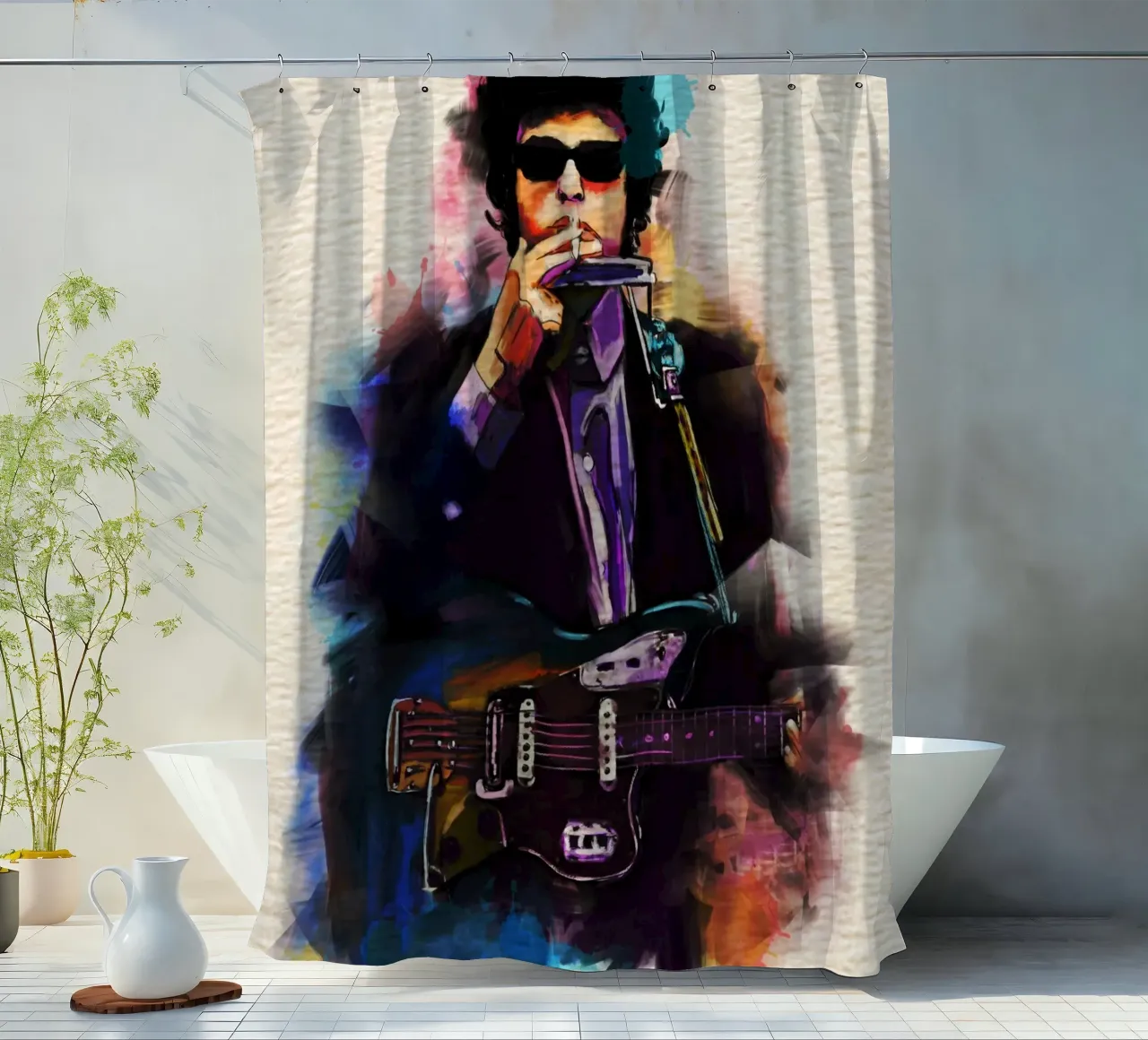 Bob Dylan art tenda da doccia da Lembayung art
