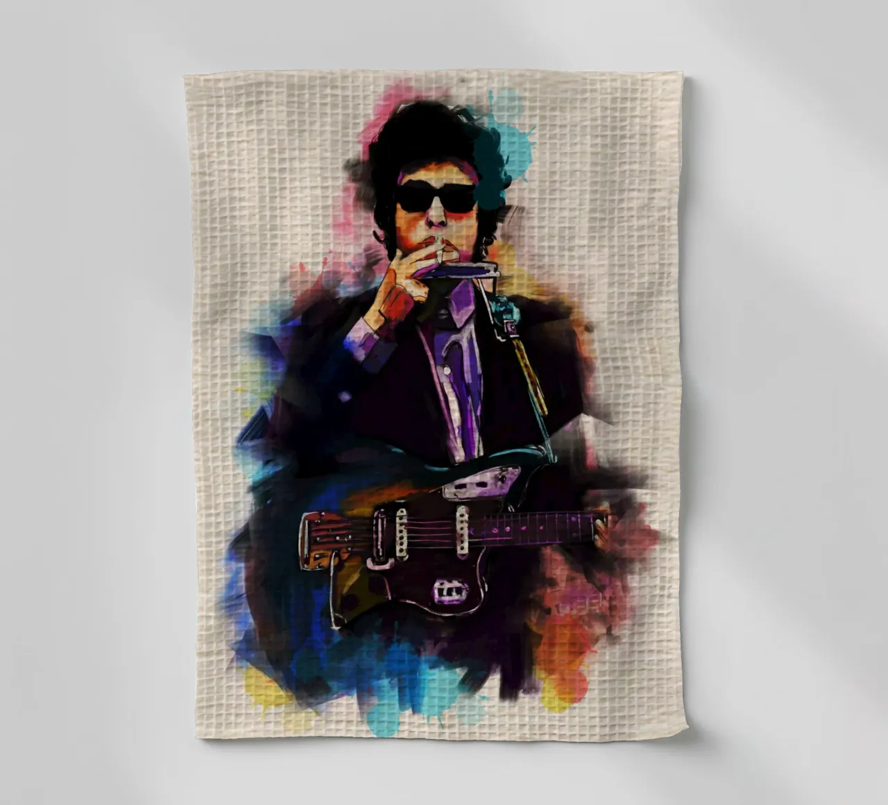 Bob Dylan art canovaccio da cucina da Lembayung art
