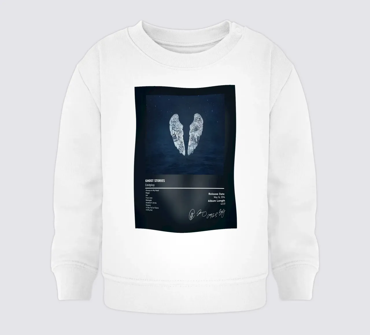 Ghost Stories By Coldplay felpa neonato da DGUnder