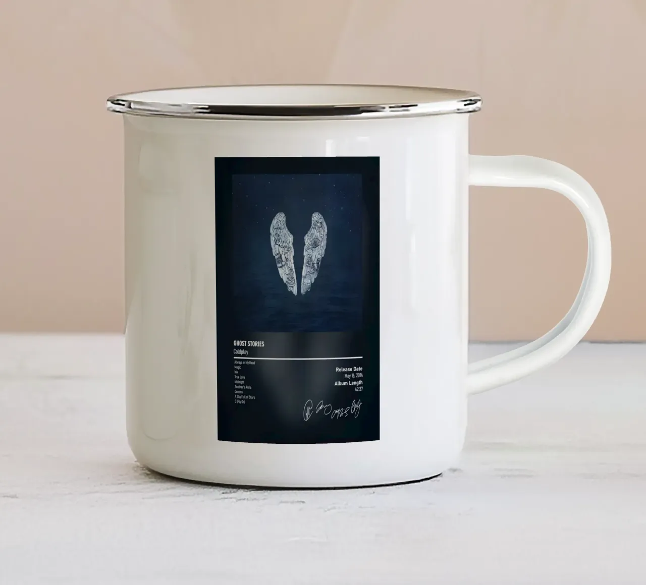 Ghost Stories By Coldplay tazza in smalto da DGUnder