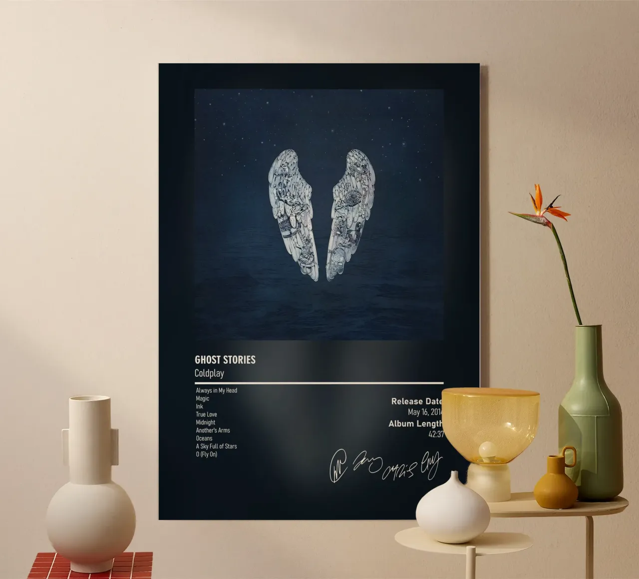 Ghost Stories By Coldplay plexiglass da DGUnder