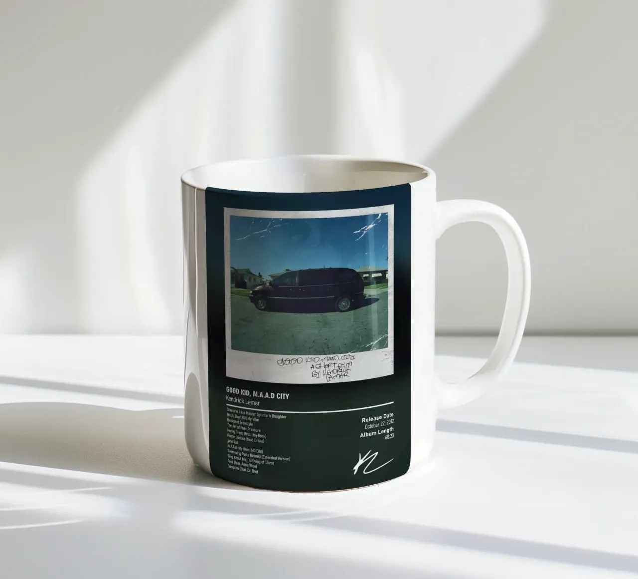 good kid, m.A.A.d city By Kendrick Lamar tazza in ceramica da DGUnder