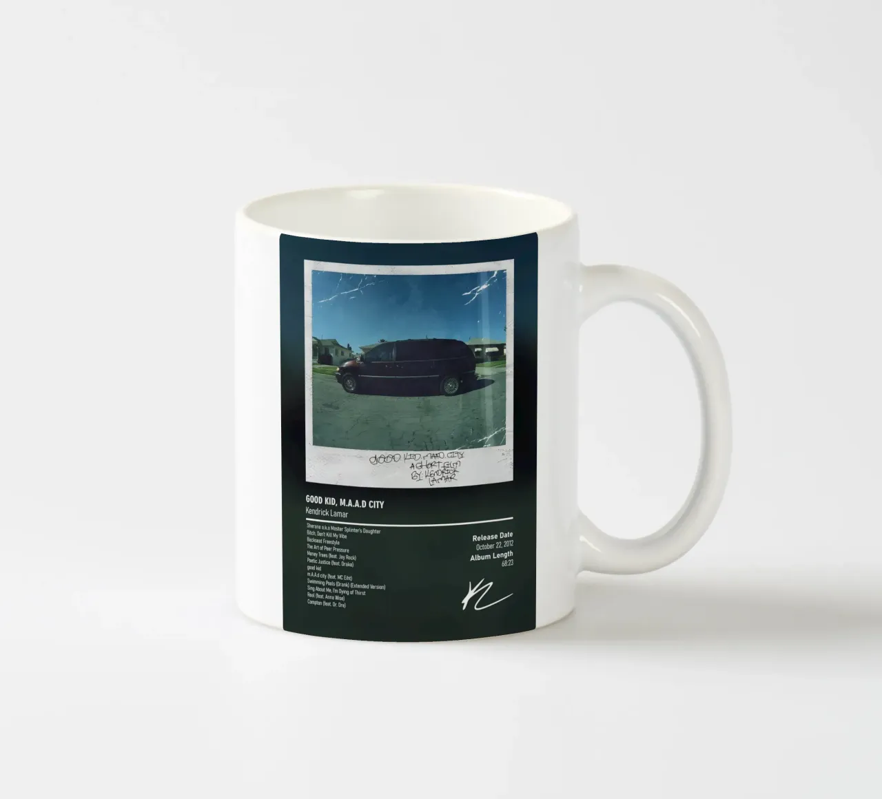 good kid, m.A.A.d city By Kendrick Lamar tazza in ceramica da DGUnder