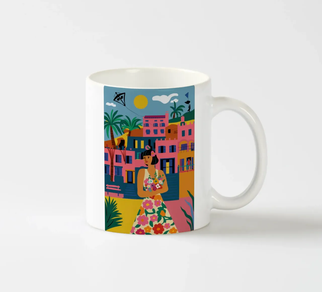 Abito floreale Promenade tazza in ceramica da Monuments Fire