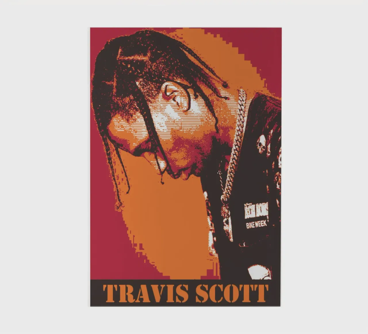 Travis Scott iconic rapper notebook by Lembayung art