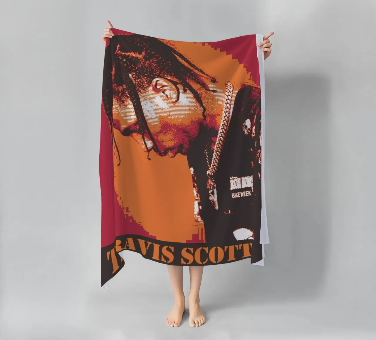 Travis Scott iconic rapper telo mare da Lembayung art