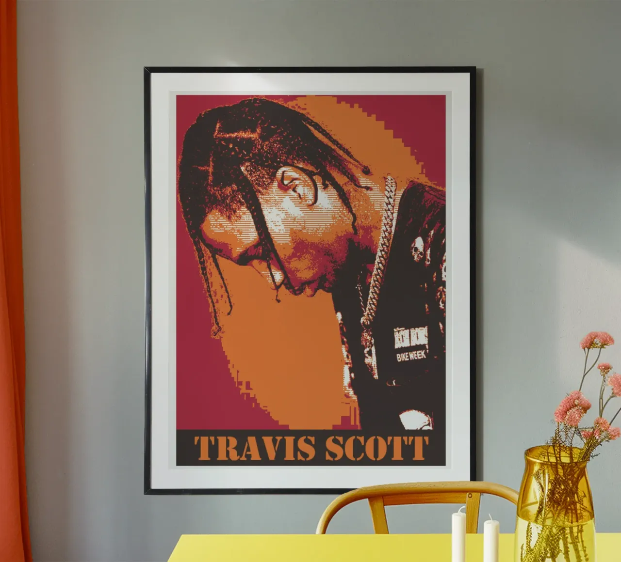 Travis Scott iconic rapper carta hahnemühle da Lembayung art