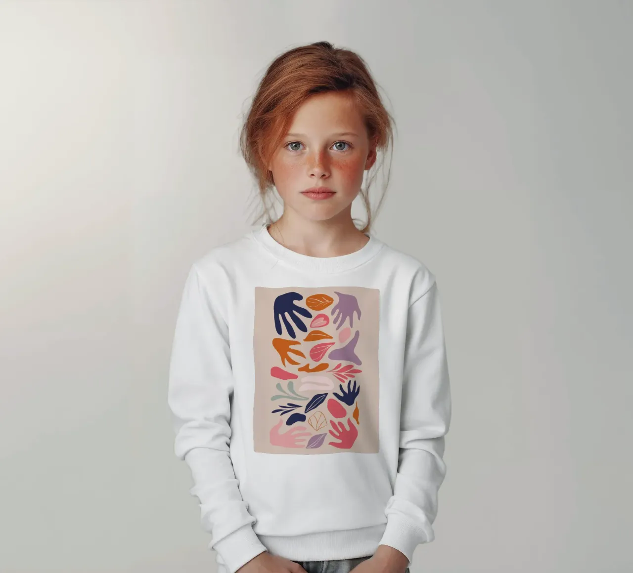 Earthen Shape Harmony kids sweatshirt by Reds Jays