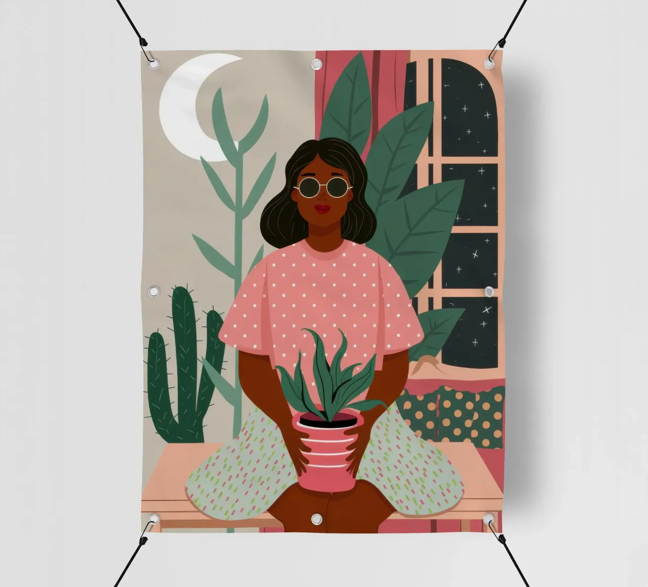 Santuario della quiete del cactus telo in pvc da Giant Foxs