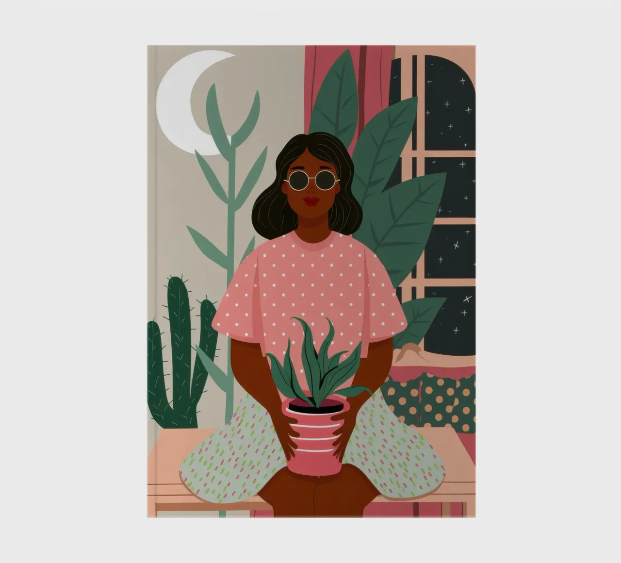 Cactus Stillness Sanctuary notebook by Giant Foxs