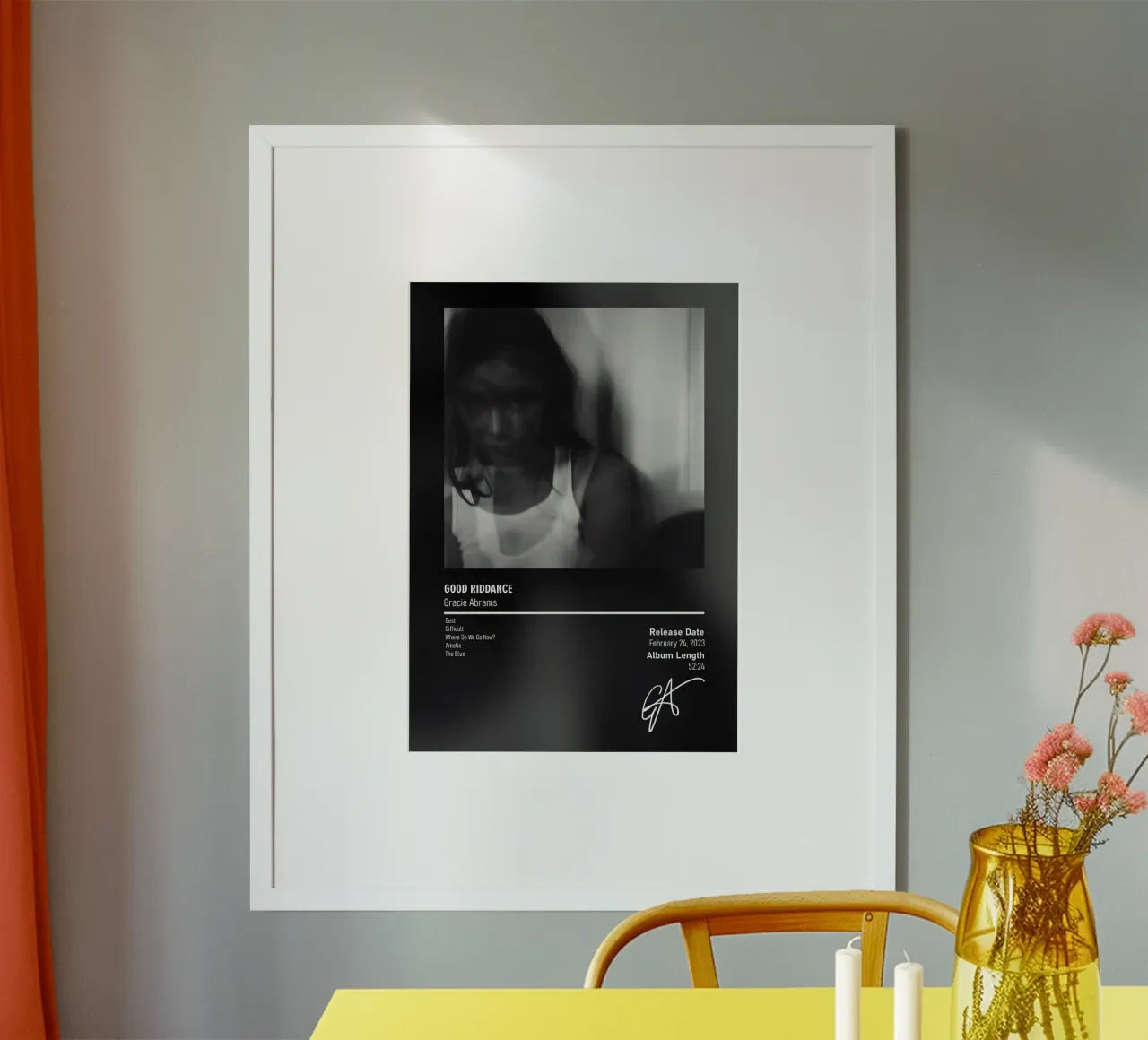 Good Riddance BY Gracie Abrams carta hahnemühle da DGUnder