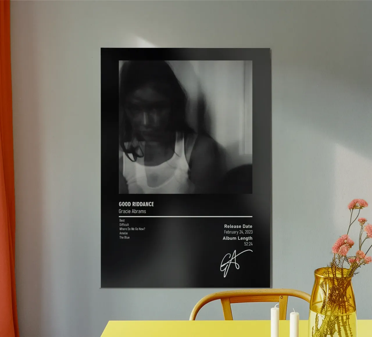 Good Riddance BY Gracie Abrams carta hahnemühle da DGUnder