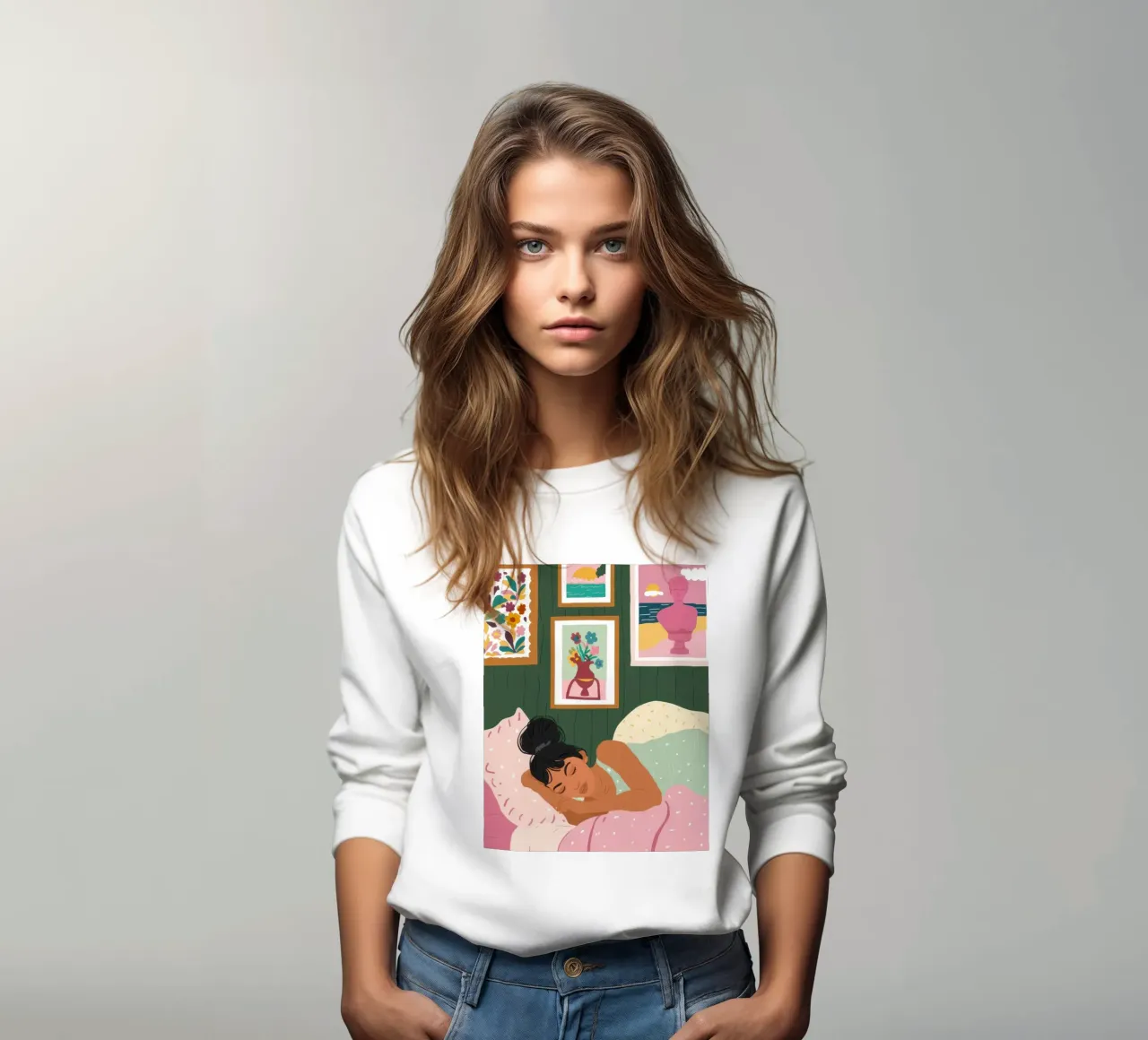 Lebendiges Traumheiligtum Sweatshirt von Mossy Pigment