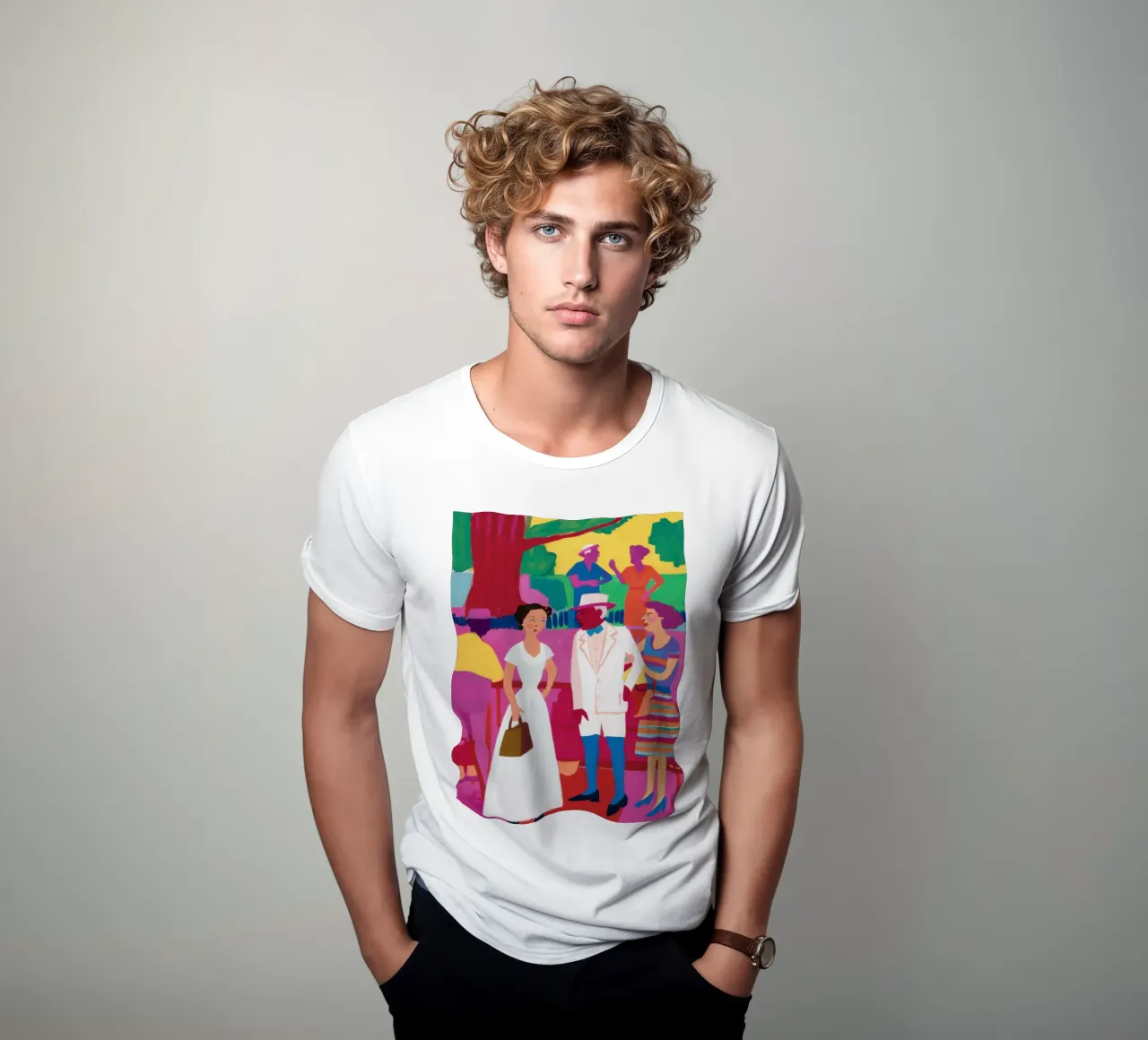 Couture dell'amicizia cromatica t-shirt da Reds Jays