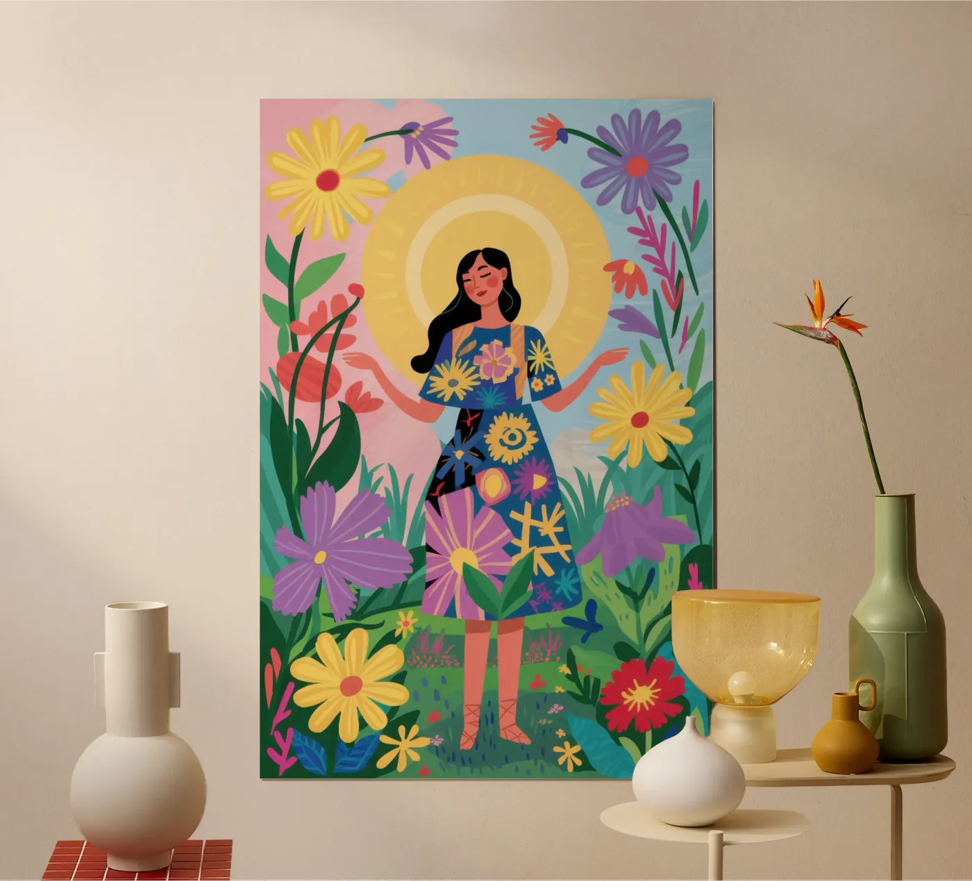 Dea della flora poster da Monuments Fire