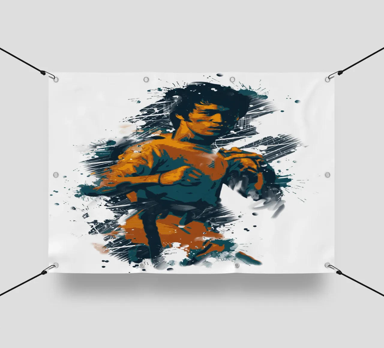 Bruce Lee the Legend telo in pvc da Lembayung art