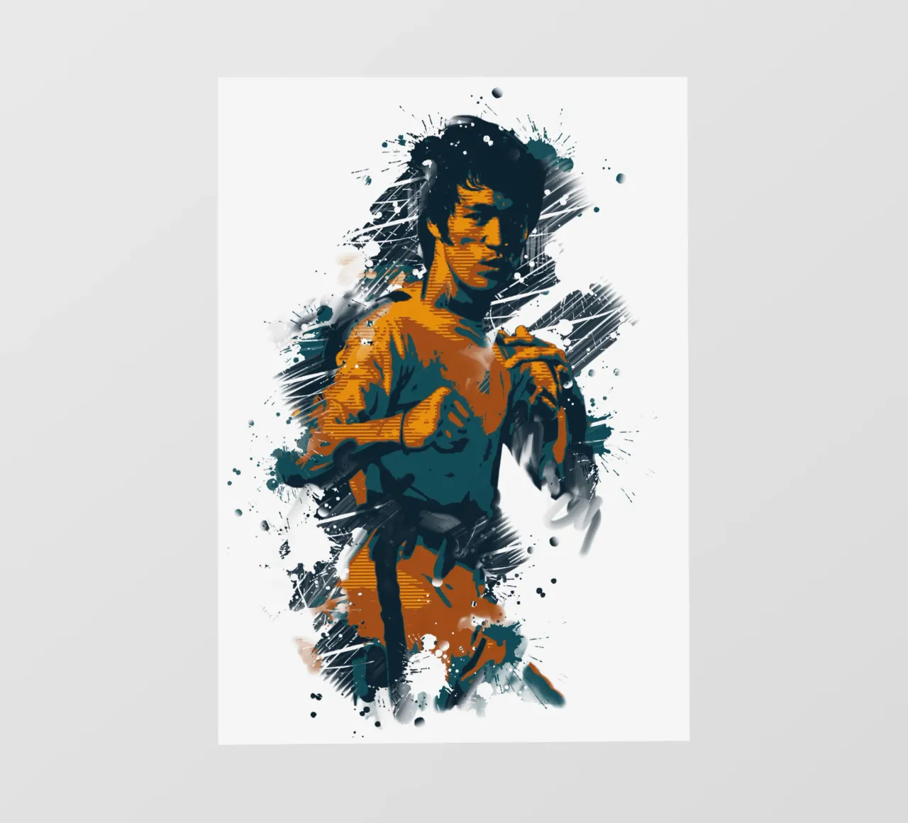 Bruce Lee the Legend telo in pvc da Lembayung art