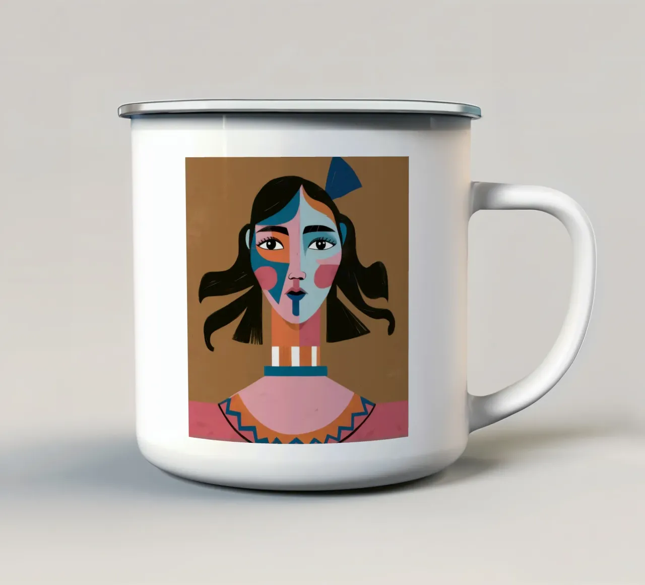Visione dell'arco azzurro tazza in smalto da Giant Foxs